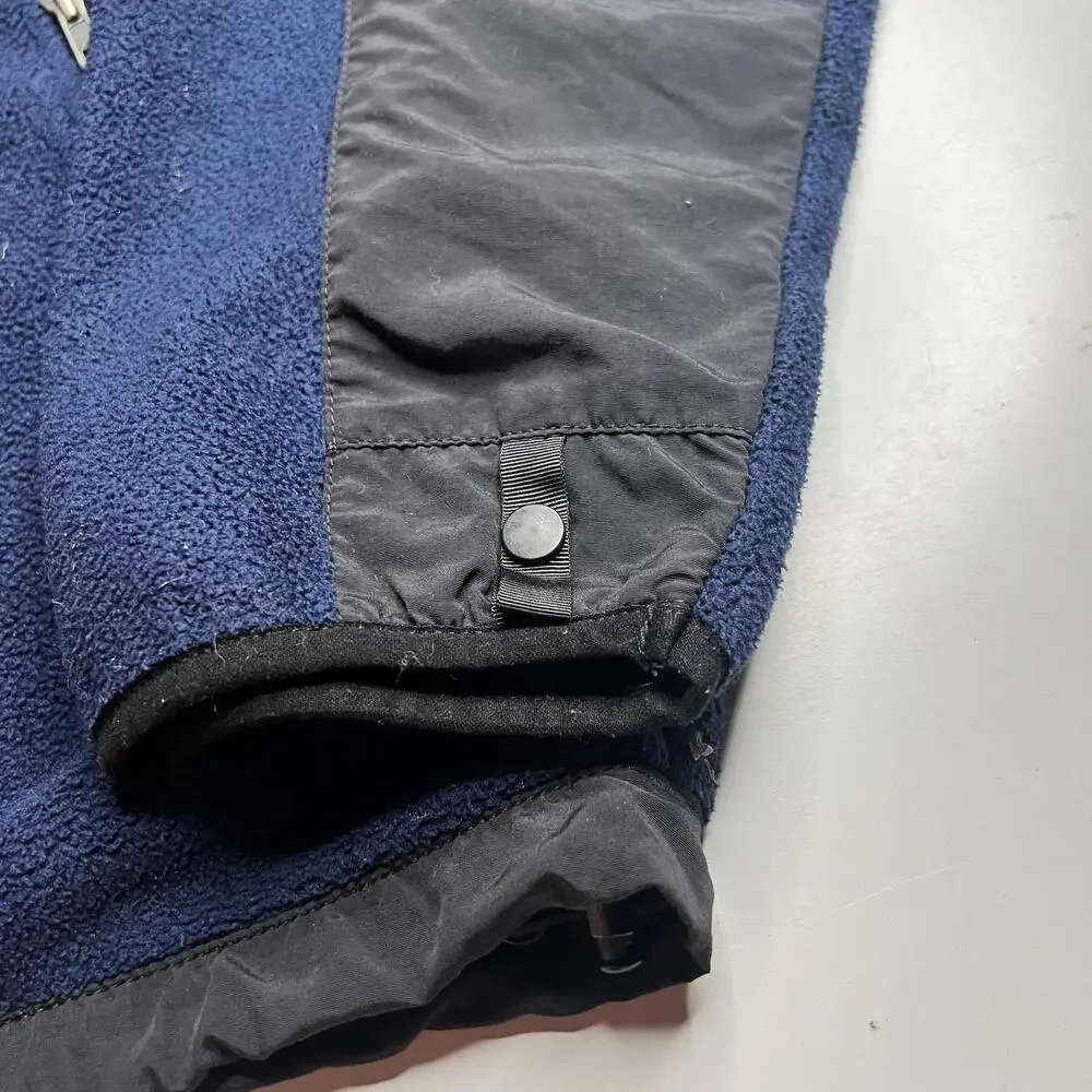 The North‎ Face Jacket Mens Large Blue Fleece Windbreaker Full Zip Pockets